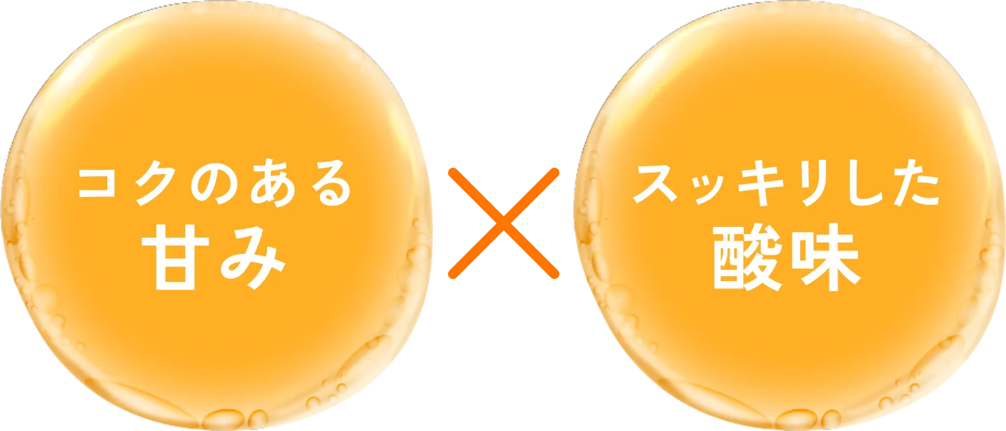 コクのある甘みスッキリした酸味