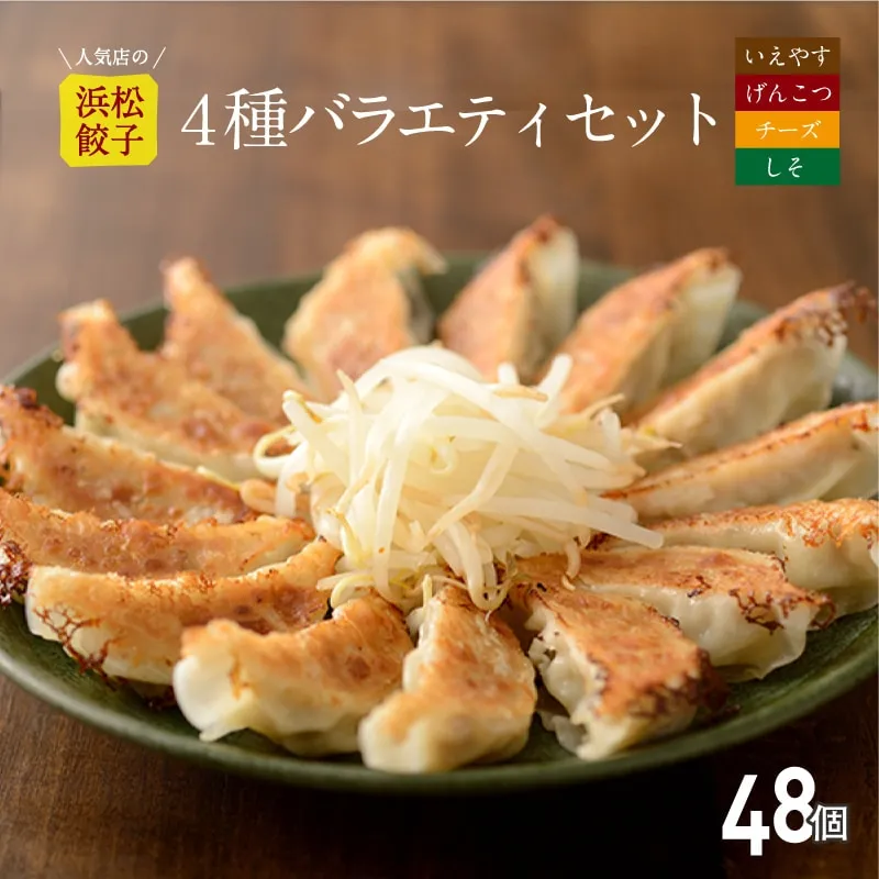 いえやす餃子4種を一度に楽しめる4種バラエティーセット