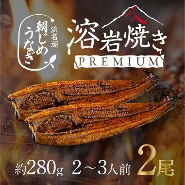 朝じめうなぎ 溶岩焼き2尾