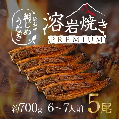 朝じめうなぎ 溶岩焼き5尾
