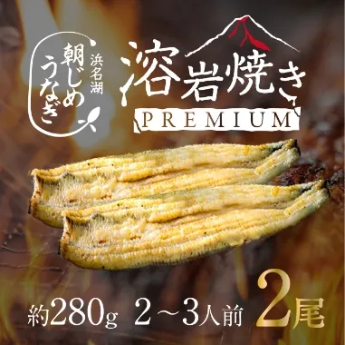 朝じめうなぎ 溶岩焼き2尾