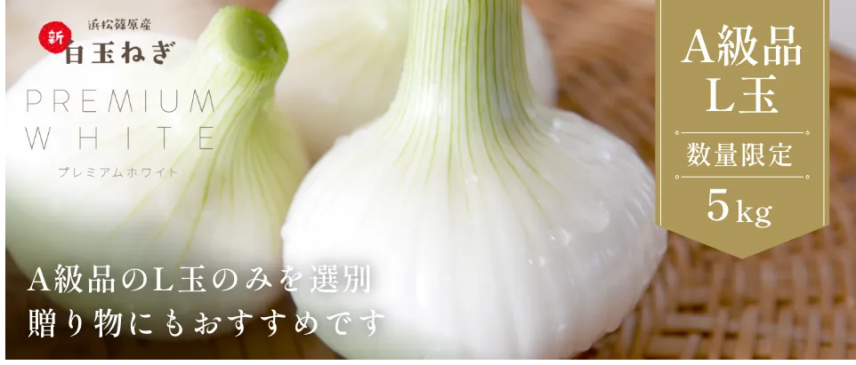 浜松篠原産葉白玉ねぎA級品