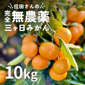 位田さんの完全無農薬三ヶ日みかん10kg