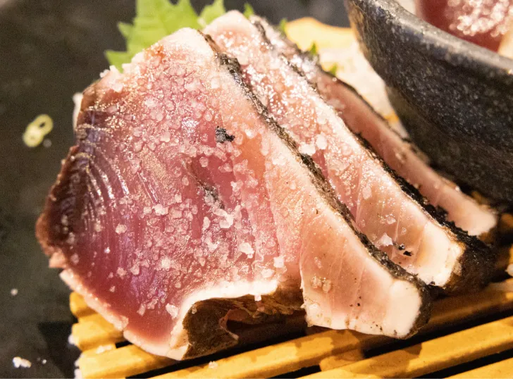 シンプルにお塩でカツオの風味を楽しむ