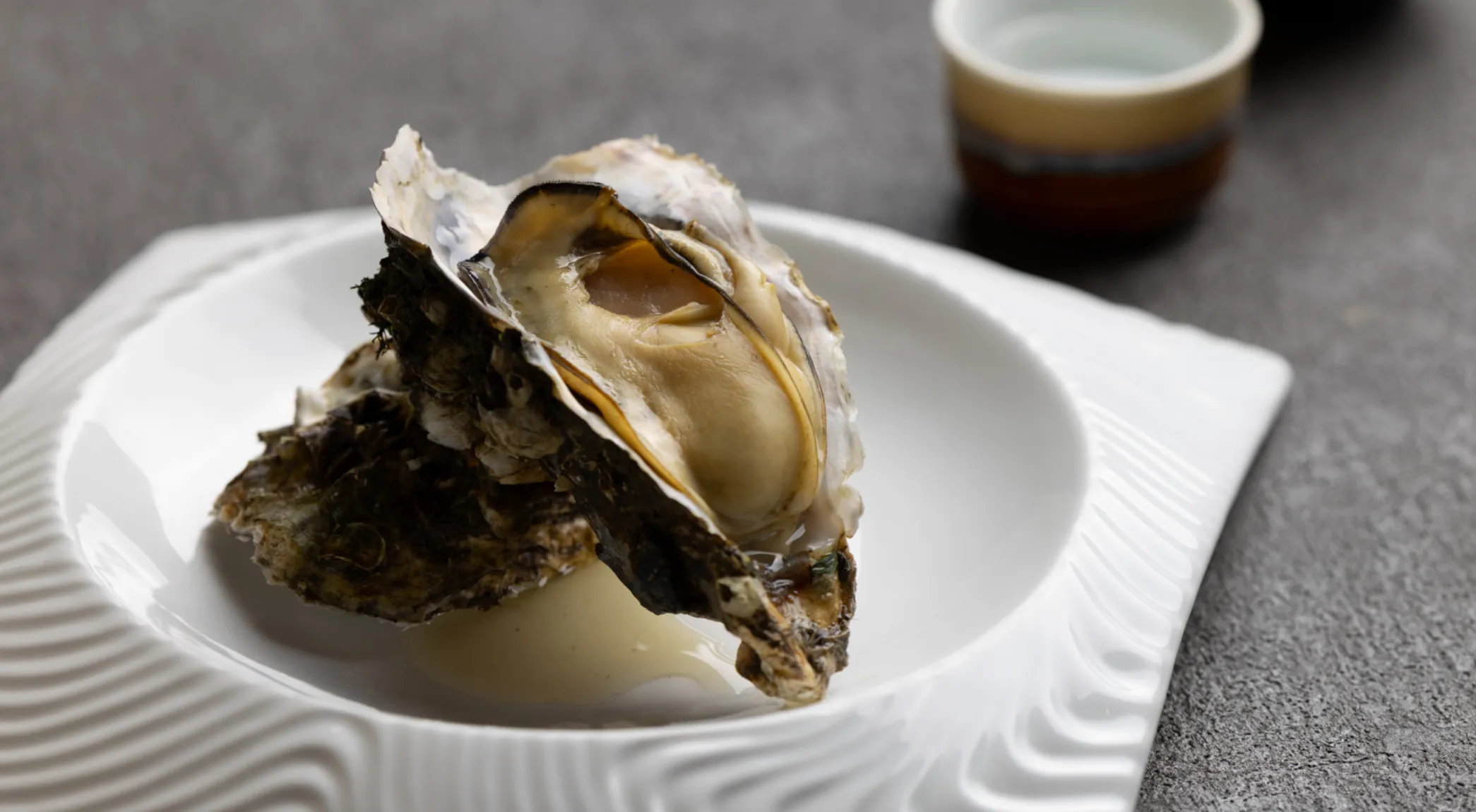 蒸し牡蠣