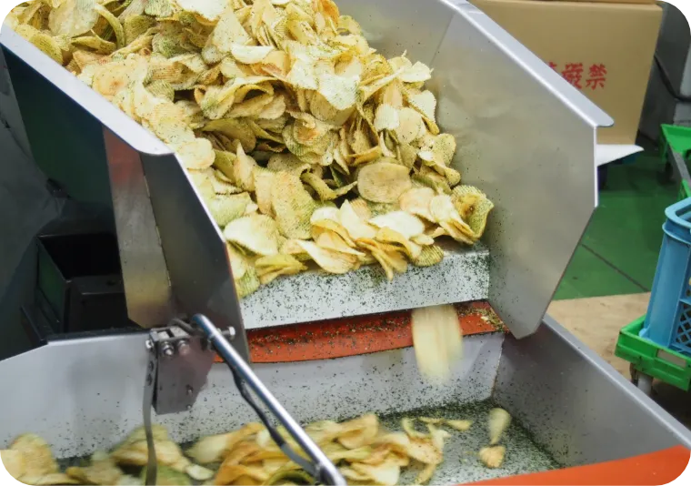 国産じゃがいもを使用したのりしお味