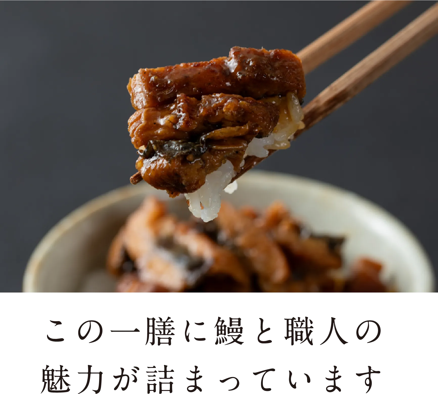 この一膳に鰻と職人の魅力が詰まっています